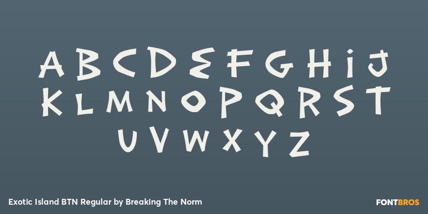 Exotic Island BTN Regular Font Poster #2