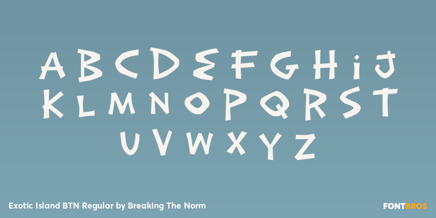 Exotic Island BTN Regular Font Poster #3