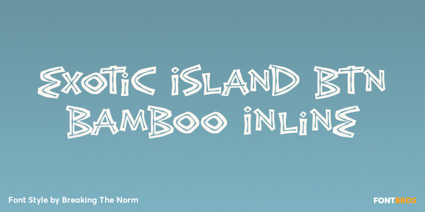 Exotic Island BTN Bamboo Inline Poster