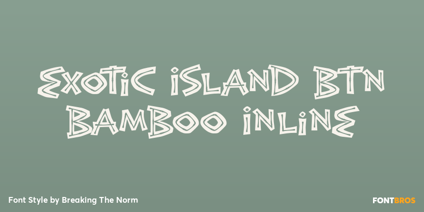Exotic Island BTN Bamboo Inline Poster