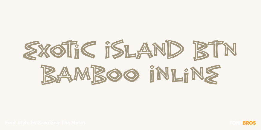 Exotic Island BTN Bamboo Inline Poster