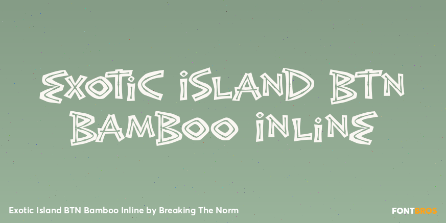 Exotic Island BTN Bamboo Inline Poster