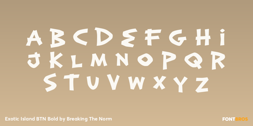 Exotic Island BTN Bold Font Poster #1