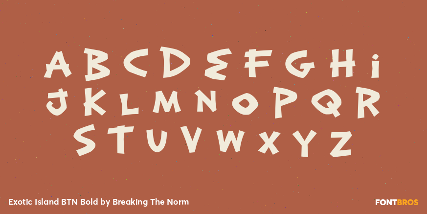 Exotic Island BTN Bold Font Poster #1