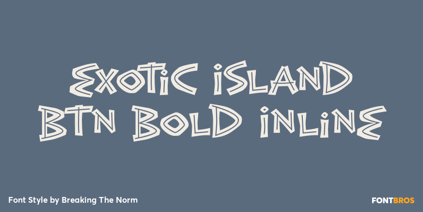 Exotic Island BTN Bold Inline Poster