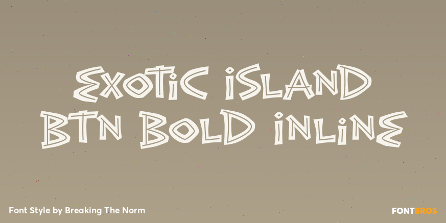 Exotic Island BTN Bold Inline Poster