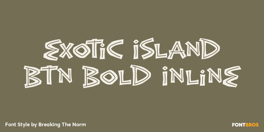 Exotic Island BTN Bold Inline Poster