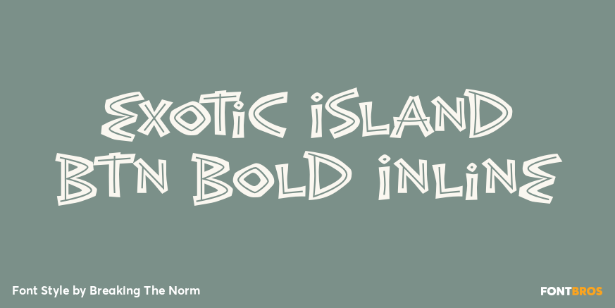 Exotic Island BTN Bold Inline Poster