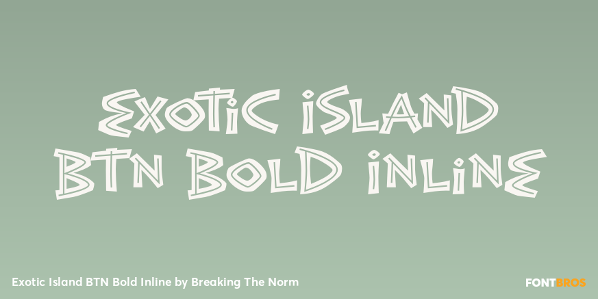 Exotic Island BTN Bold Inline Poster