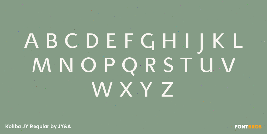 Koliba JY Regular Font Poster #2