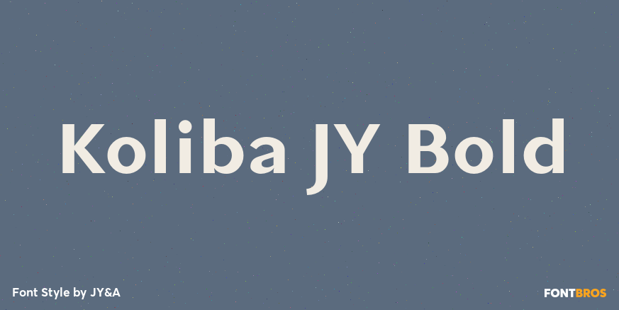 Koliba JY Bold Font Poster #1