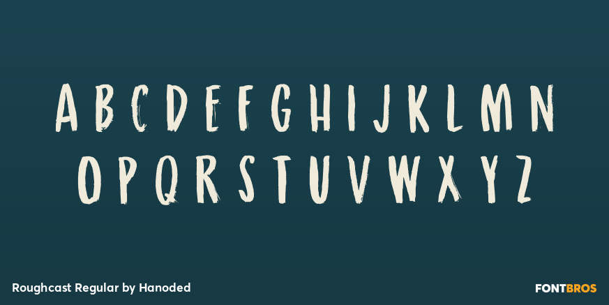 Roughcast Regular Font Poster #2