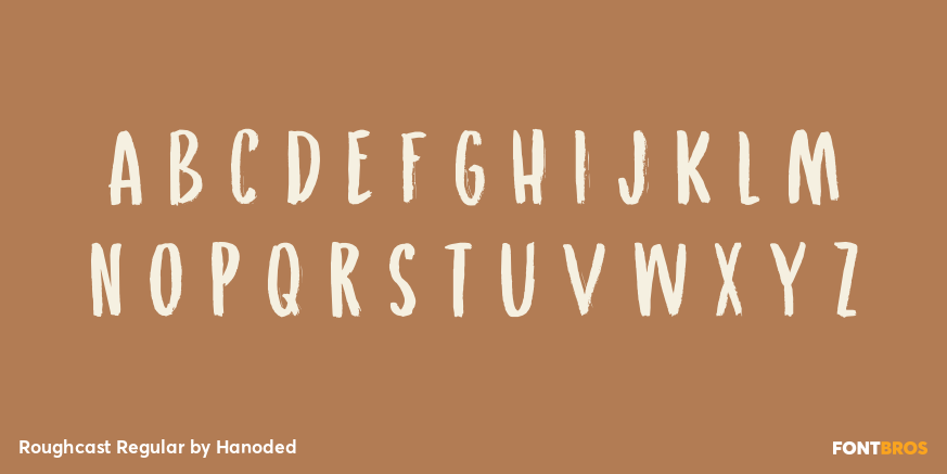 Roughcast Regular Font Poster #3