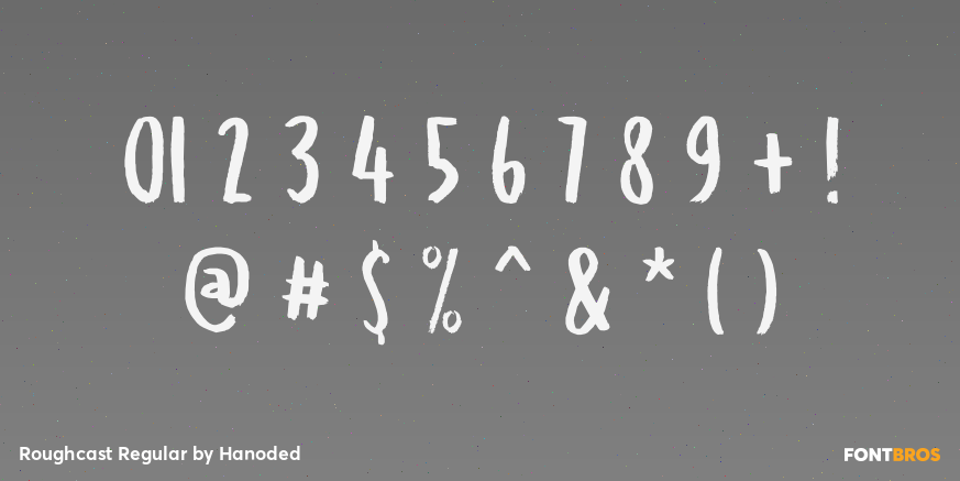 Roughcast Regular Font Poster #4