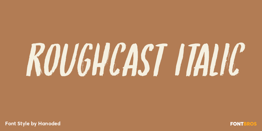 Roughcast Italic Poster