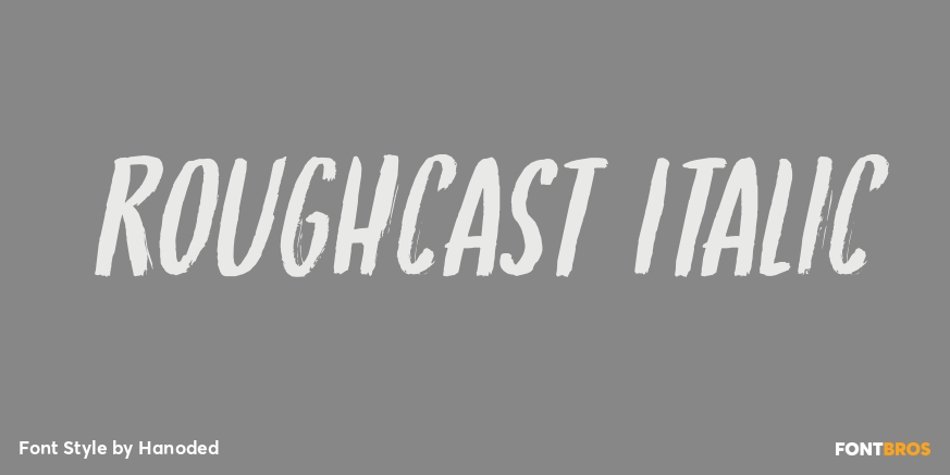 Roughcast Italic Poster