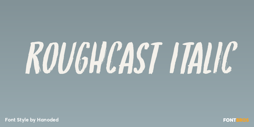 Roughcast Italic Poster