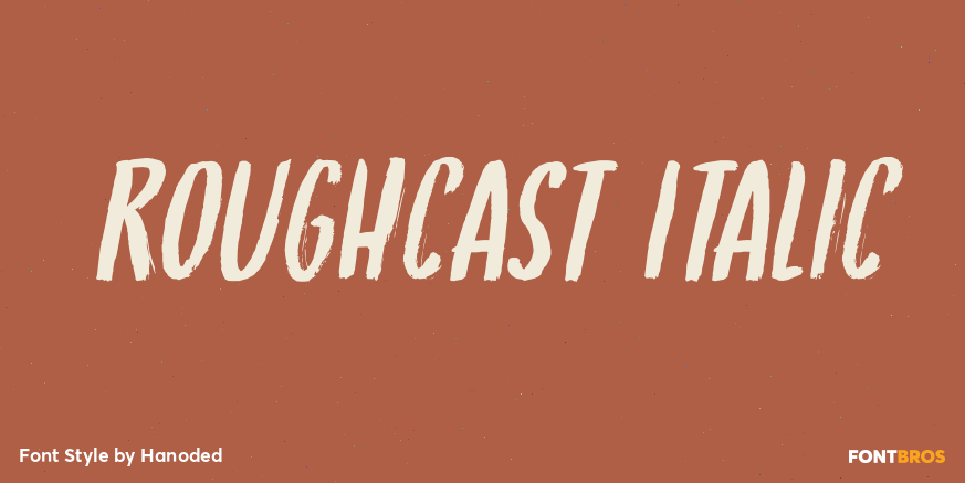Roughcast Italic Poster