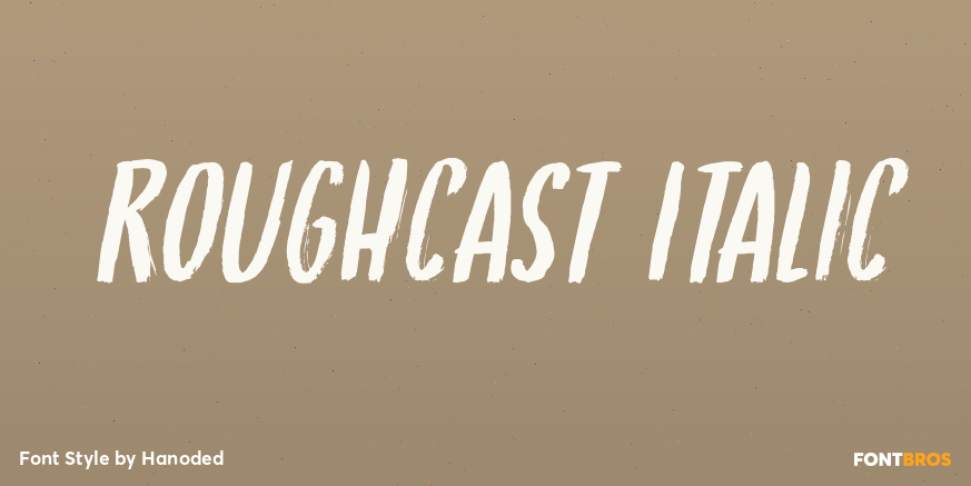 Roughcast Italic Poster