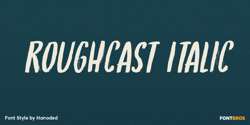 Roughcast Italic Poster