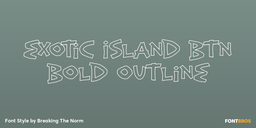 Exotic Island BTN Bold Outline Poster