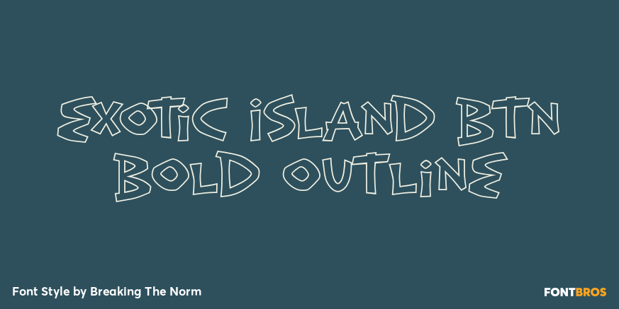 Exotic Island BTN Bold Outline Poster