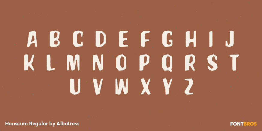 Hanscum Regular Font Poster #3