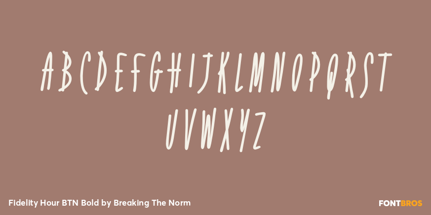 Fidelity Hour BTN Bold Font Poster #2