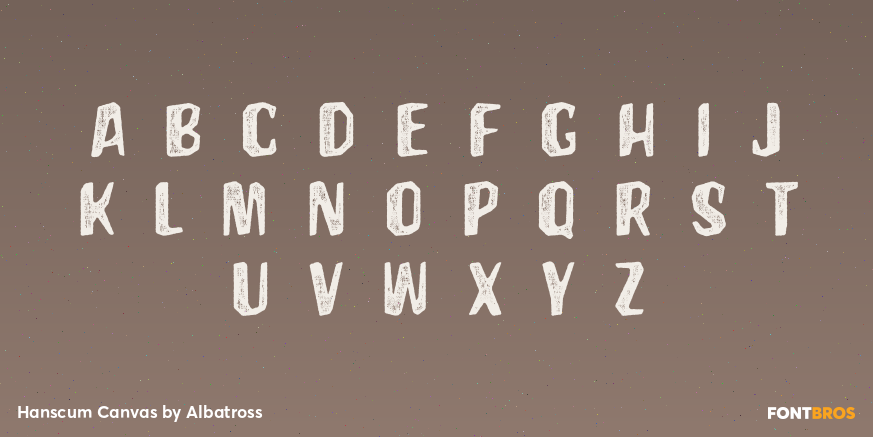 Hanscum Canvas Font Poster #2