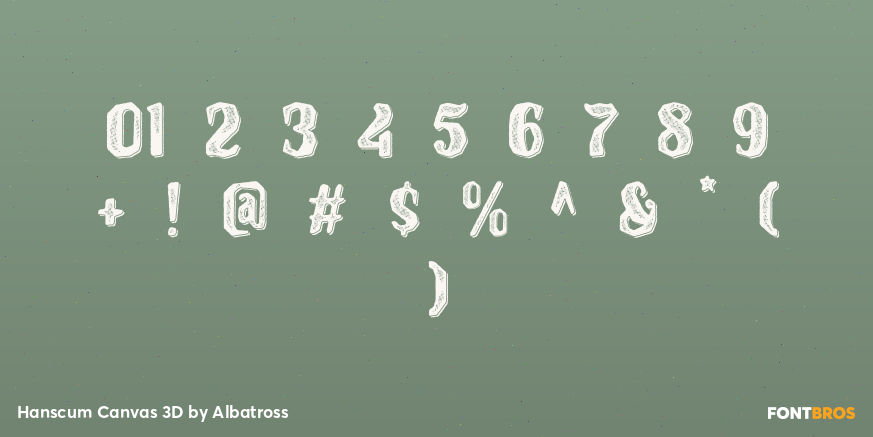 Hanscum Canvas 3D Font Poster #4
