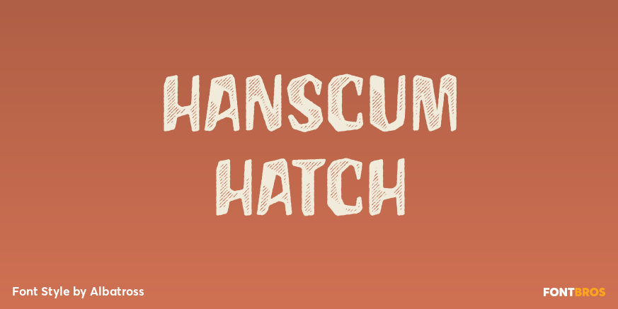 Hanscum Hatch Font Poster #1