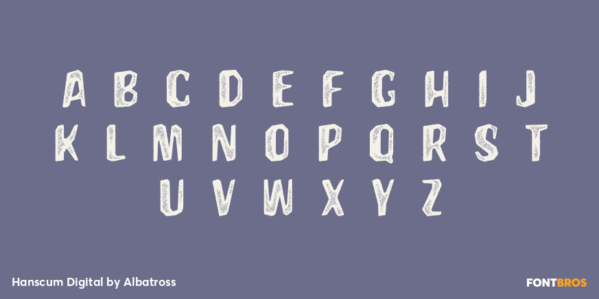 Hanscum Digital Font Poster #2