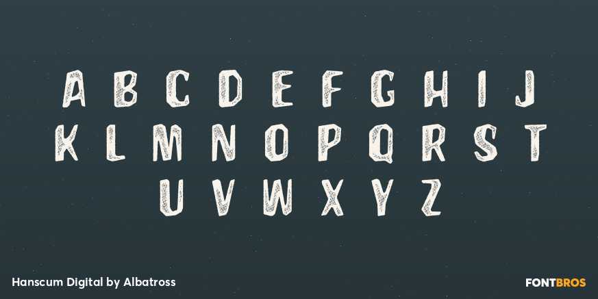 Hanscum Digital Font Poster #1