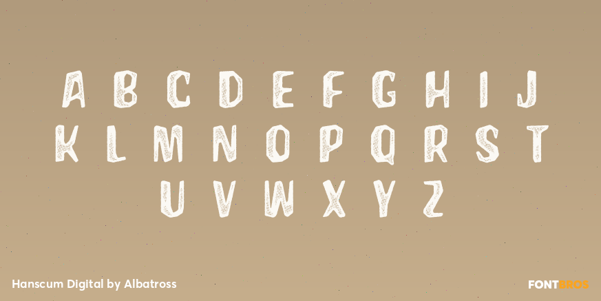 Hanscum Digital Font Poster #1