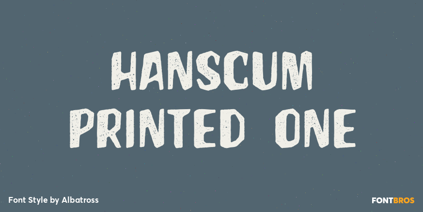 Hanscum Printed One Poster