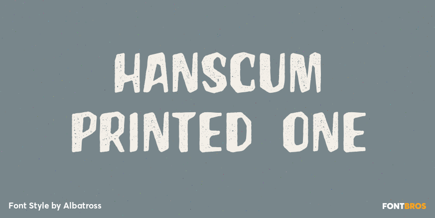 Hanscum Printed One Poster