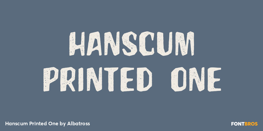 Hanscum Printed One Poster