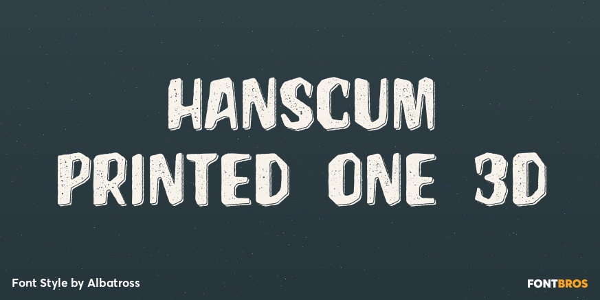 Hanscum Printed One 3D Poster