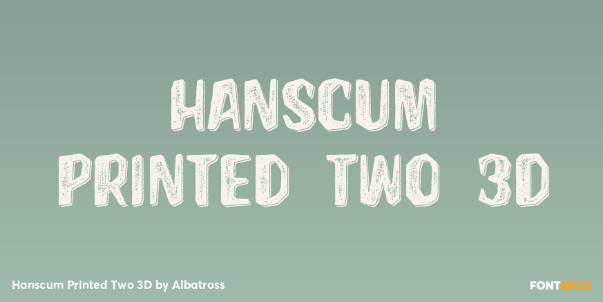 Hanscum Printed Two 3D Poster