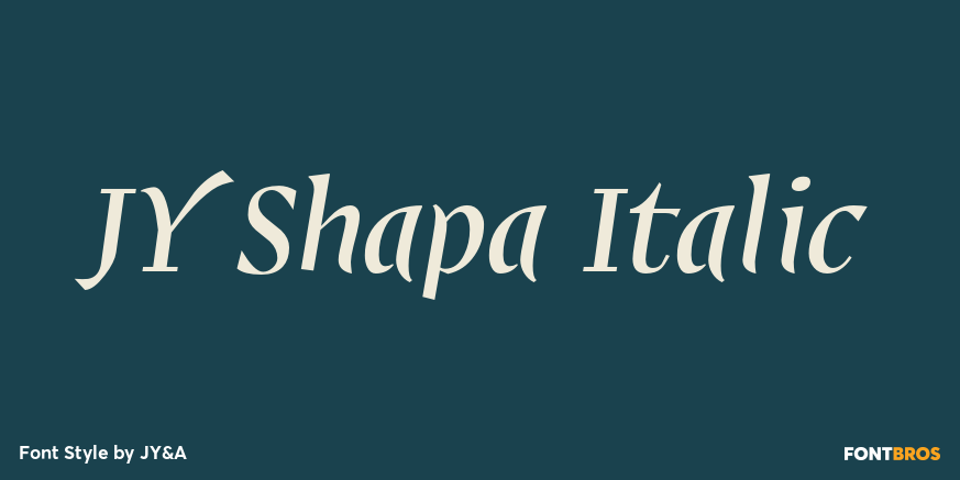 JY Shapa Italic Poster