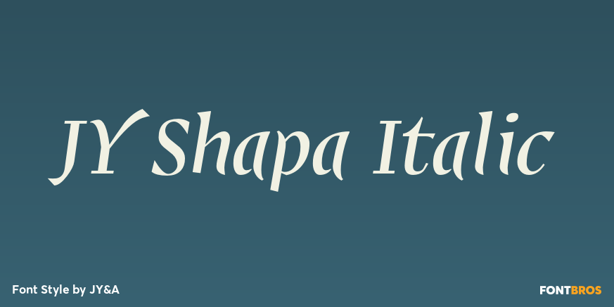 JY Shapa Italic Poster