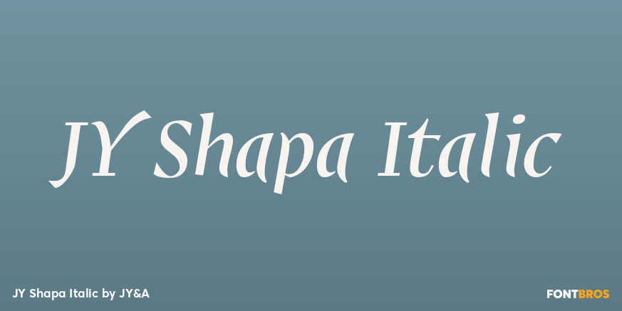 JY Shapa Italic Poster