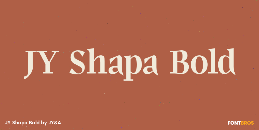 JY Shapa Bold Font Poster #1