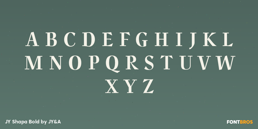 JY Shapa Bold Font Poster #2