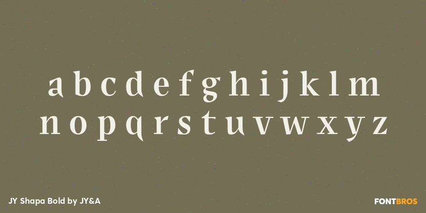 JY Shapa Bold Font Poster #3