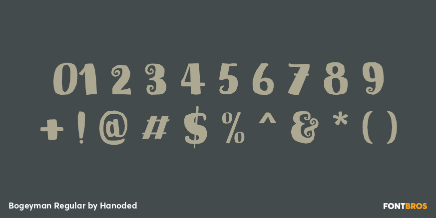 Bogeyman Regular Font Poster #4