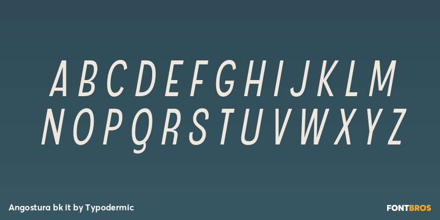 Angostura bk it Font Poster #2