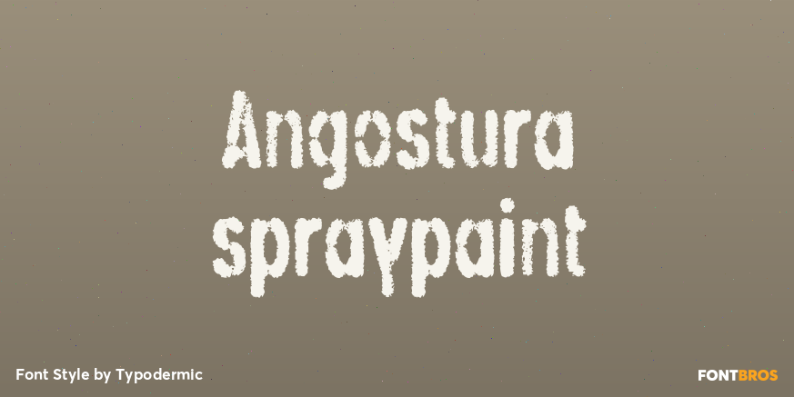 Angostura spraypaint Poster