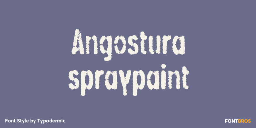 Angostura spraypaint Poster