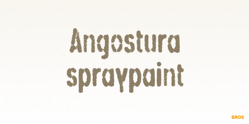 Angostura spraypaint Poster